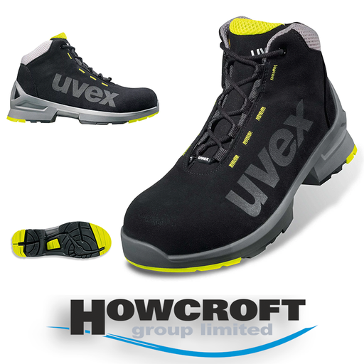 [85458] uvex 85458 1 S2 SRC Safety Boots Metal-Free ESD Cert Microsuede UK 3-16