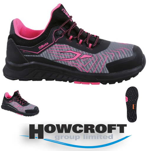 Beta Tools 7352LG 0-Gravity Women's / Ladies ultralight mesh fabric safety shoe trainer sneaker, highly breathable High-visibility reflective mesh upper UK 2-8