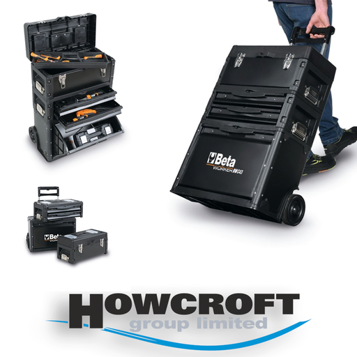 [BW C43] Beta Tools BW C43 Three-module tool trolley wheeled chest storage with 3 detachable modules