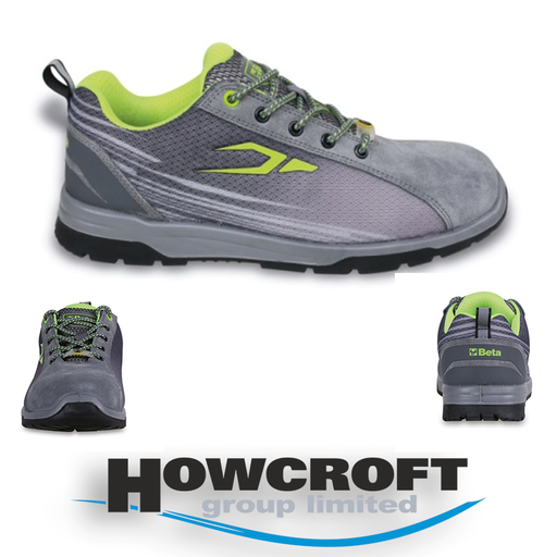 Beta Tools 7316NG Mesh and suede safety shoes, highly breathable, with heel stability support. UK 2.5-13
