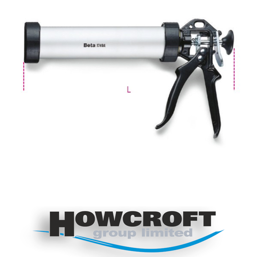 [1749A] Beta Tools 1749A Bonding gun, professional model aluminum tube, 310ml cartridge & bag capacity: