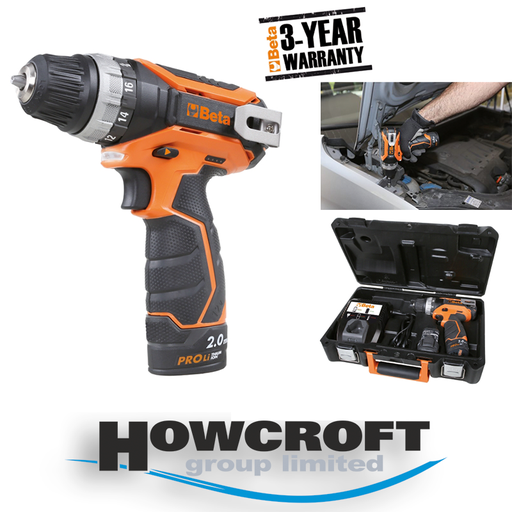 [1972/12] Beta Tools 1972/12 Ultracompact drill, 12V (Available only in EMEA regions)