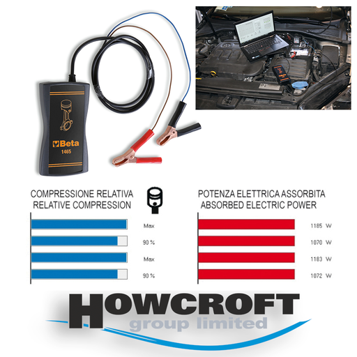 [1465] Beta Tools 1465 Engine efficiency tester, Takes just a few seconds to test compression.