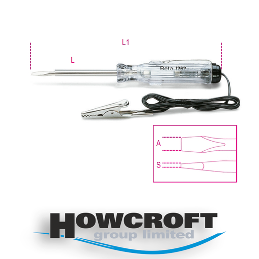 [1254] Beta Tools 1254 Circuit testing screwdriver 6-24V