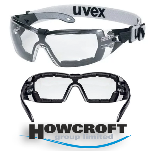 [pheos] uvex pheos guard spectacles, PPE safety that looks the part, modern safety spectacles with a fashionable design and duo-spherical lens technology, 100 % metal-free