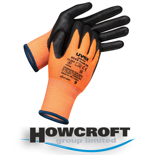 [unidur 664] uvex unidur 6649 foam OR PPE Sensitive foam nitrile cut Safety Gloves with HPPE fibre, Available in sizes: 6-11