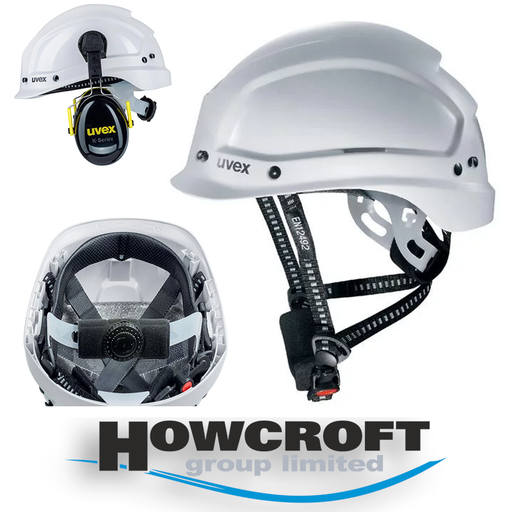 [pheos alpine] uvex 9773050 pheos alpine PPE safety helmet, side Euroslot adapters, Light ABS helmet shell (7x Colour Style Options)
