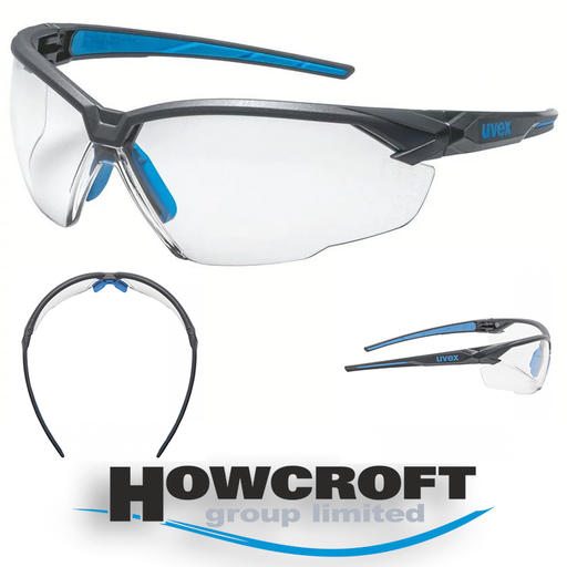 [suXXeed] uvex suXXeed PPE safety glasses, supravision coating technology – permanently anti-fog and scratch-resistant, clear lens, UV400
