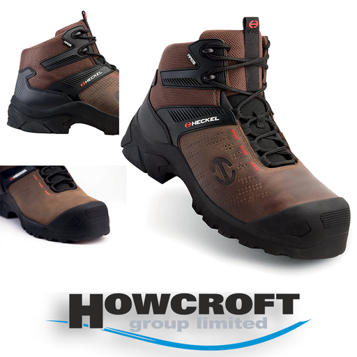 [Heckel MACCROSSROAD] uvex 67303 PPE Safety Boots Heckel MACCROSSROAD BROWN 3.0 S3 HIGH UK 3.5-13