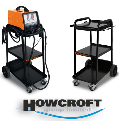 [1366SH/C] Beta Tools 1366SH/C Metal Wheeled Trolley for Bodywork Spotter 1366SH