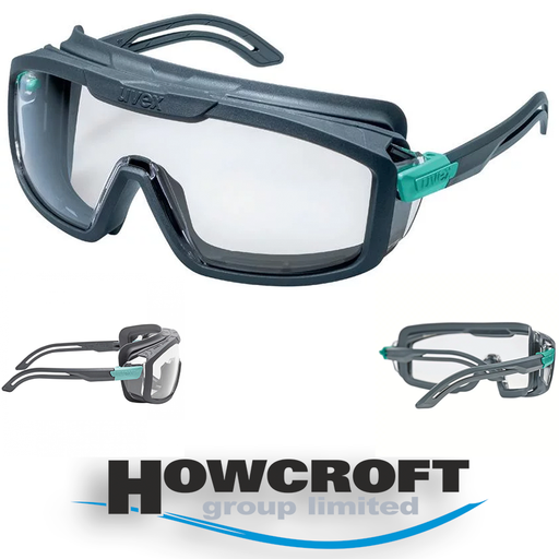 [9143296] uvex i-litei-guard planet 9143296 anthracite/teal green clear uvex supravision excellence PPE Safety Glasses