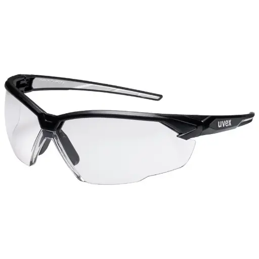 [9181268] uvex suXXeed 9181268 black/grey clear supravision excellence PPE Safety Glasses