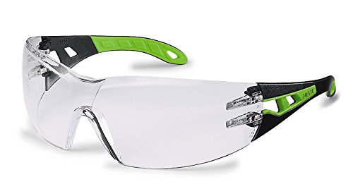[9192225] uvex 9192225 black/lime green clear supravision excellence PPE Safety Glasses
