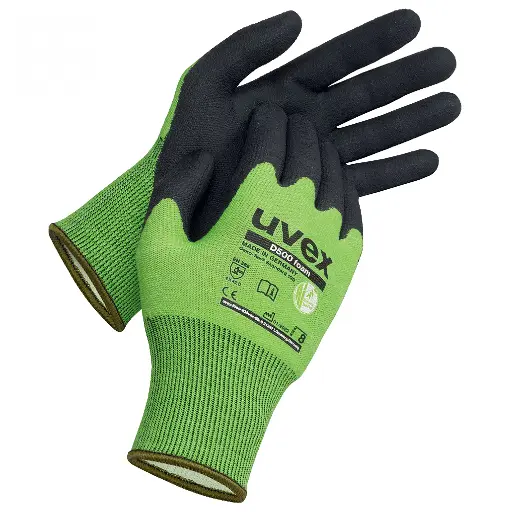 [D500 foam] uvex D500 foam - cut level D protection 60604 EN388 (4X42D) PPE Safety Gloves