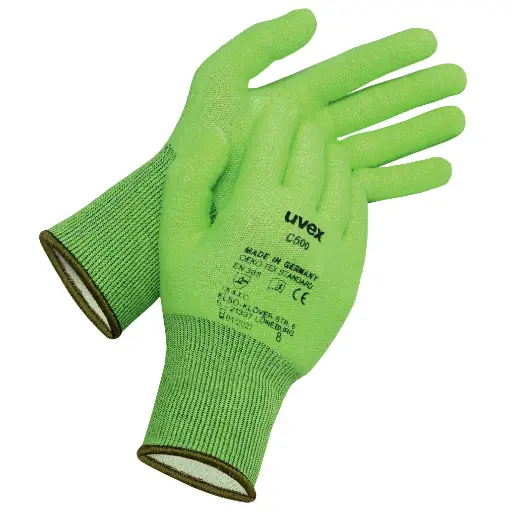 [C500 cut protection] uvex C500 cut protection - cut level C protection 60499 60497 EN388 (1X4XC) PPE Safety Gloves