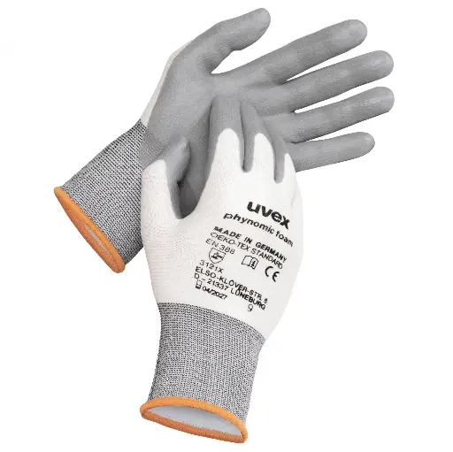 [phynomic foam] uvex phynomic foam Mechanical use 60050 EN388 (3121X) Food standard approved PPE Safety Gloves