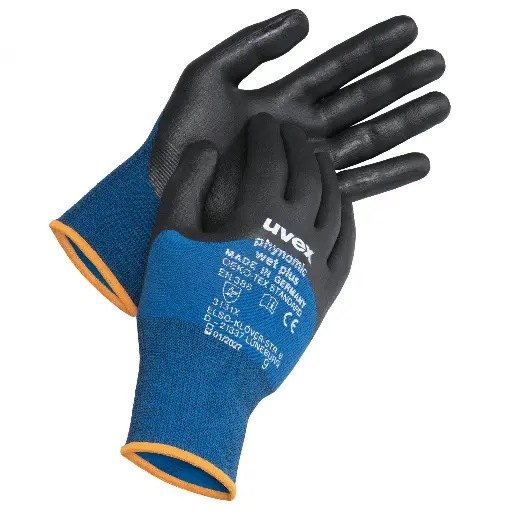 [phynomic wet plus] uvex Mechanical use phynomic wet plus 60061 EN388 (3131X) PPE Safety Gloves