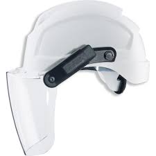 [pheos SLB 2 visor] uvex 9906008 pheos SLB 2 visor (magnetic attachment) Polycarbonate, blue lens with UV400 protection and supravision excellence coating. Can be combined with uvex pheos E-S-WR helmets. Compatible with uvex pheos K1P and K2H magnetic earmuffs. Class 2 protection from electrical arcs (7kA)
