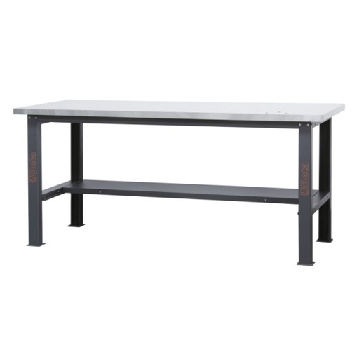 [C58BC-X2,1] Beta Tools C58BC-X2,1 Simple workbench with worktop made from stainless steel coated MDF, 2.1 m long