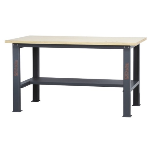 [C58BC-W1,6] Beta Tools C58BC-W1,6 Simple workbench with wood worktop, 1.6 m long