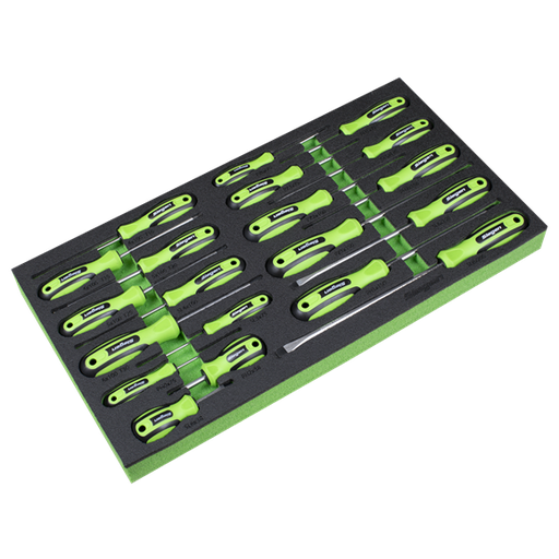 [S01276] Sealey S01276 Screwdriver Set with Tool Tray 20pc