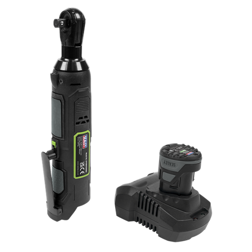 [CP108VCRW] Sealey CP108VCRW SV10.8 Series 3/8"Sq Drive Cordless Ratchet Wrench Kit 45Nm 10.8V 2Ah