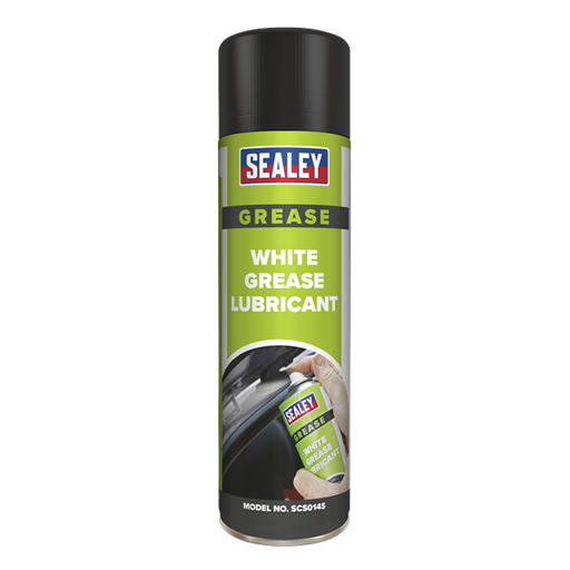 [SCS014] Sealey SCS014 White Grease Lubricant 500ml - Pack of 6
