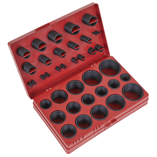 [BOR419] Sealey BOR419 Rubber O-Ring Assortment 419pc