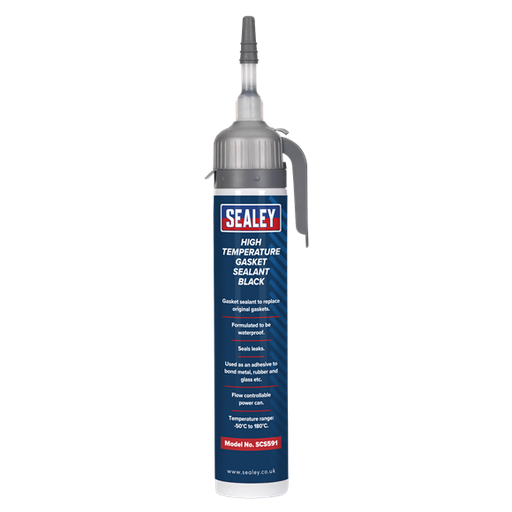 [SCS591] Sealey SCS591 High Temperature Gasket Sealant Black 200ml