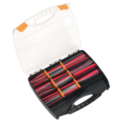 [HSTAL261MC] Sealey HSTAL261MC Adhesive Lined Heat Shrink Tubing Assortment 100 & 150mm 261pc - Mixed Colours