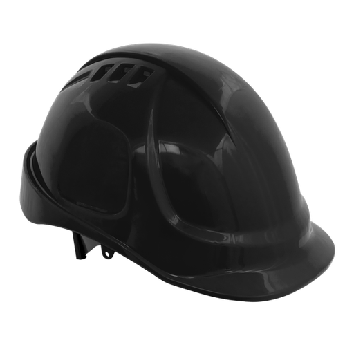 [502BLK] Sealey 502BLK Vented Safety Helmet - Black - Conforms to BS EN397.