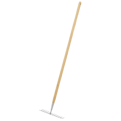 [GTWH011] Sealey GTWH011 Garden Rake with Long Ash Handle & Stainless Steel Tines