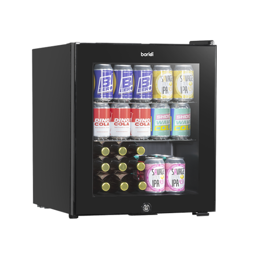 [DH12] Sealey Baridi DH12 Mini Tabletop Cans Bottles Beer & Drinks Fridge 50L Capacity - Black for Office / Workspace