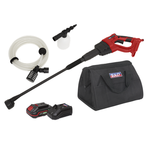 [CP20VPWKIT1] Sealey CP20VPWKIT1 SV20 Series Cordless Pressure Washer Kit 20V 2Ah