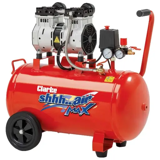 [SHHH50/150] Clarke SHHH50/150 Shhh Air Max 7cfm 50 Litre 1.5HP Low Noise Compressor (230V) 2242045 / 5016086259855
