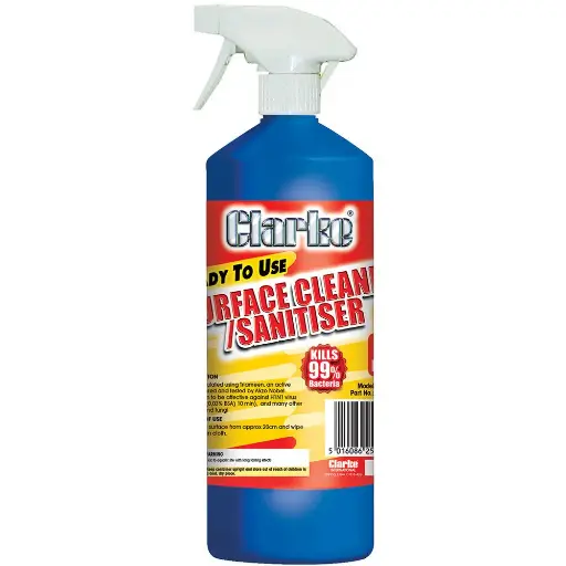 [3051130] Clarke CS1 Surface Cleaner/Sanitiser 1 Litre Spray Bottle 3051130 / 5016086252351