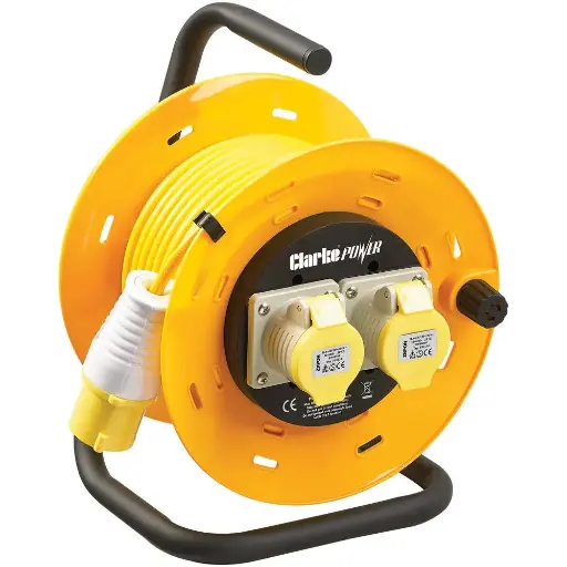 [6155330] Clarke CCR2516A 2 Socket 25m Cable Reel (110V) 