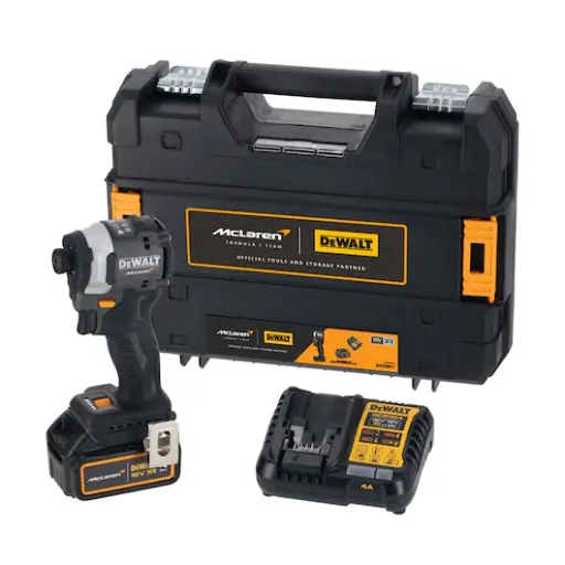 [DCF85MM1T-GB] DEWALT DCF85MM1T-GB DEWALT x McLaren F1 Team 18V XR Brushless Hammer Drill Driver - 1 x 4Ah