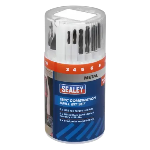 [AK5711] Sealey AK5711 Combination Drill Bit Set 18pc