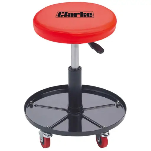 [CMS2] Clarke CMS2 7630199 Height Adjustable Mechanics Seat for automotive repair jobs